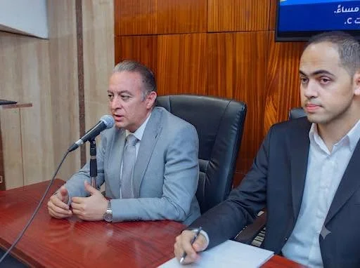 Prof. Ayman Diab speaking at the seminar podium
