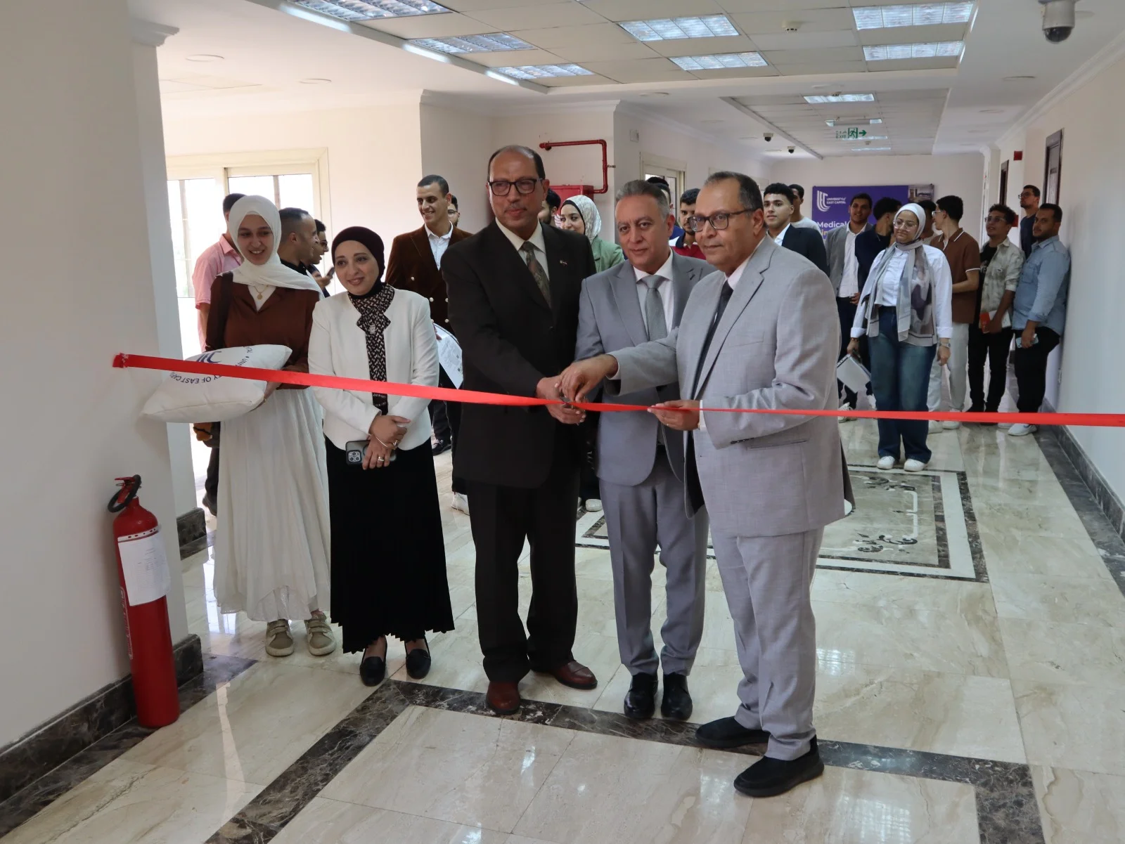 Prof. Ayman Diab with guests from Galala Training Academy and AHA