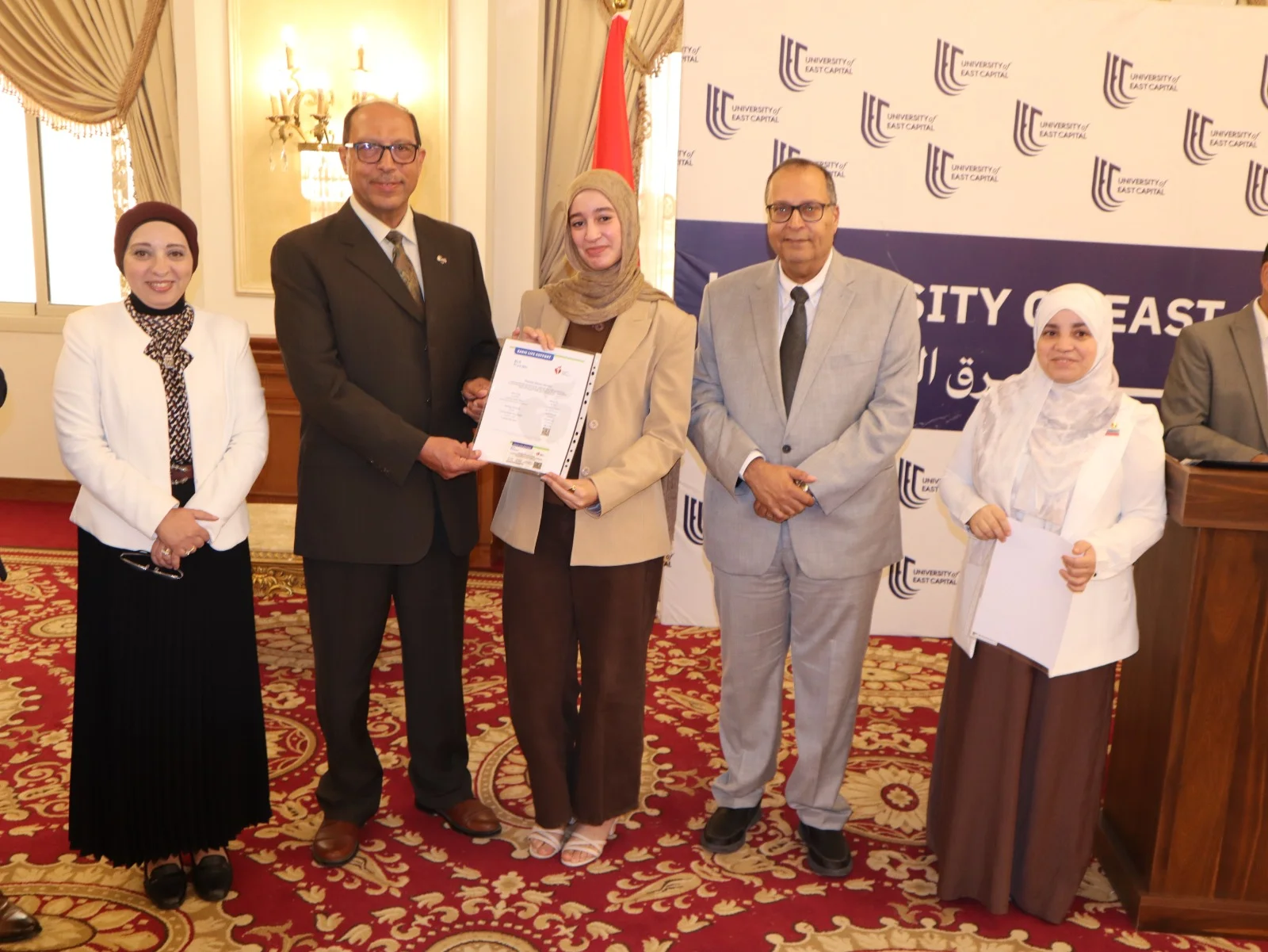 Commemorative gathering of university leaders and distinguished guests