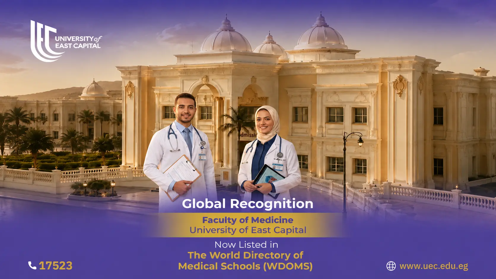 Faculty of Medicine at the University of East Capital Joins the World Directory of Medical Schools